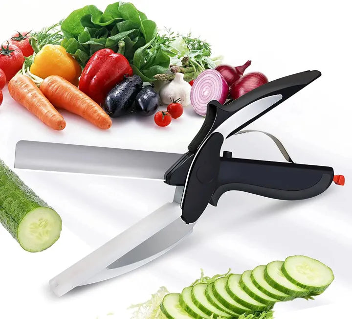 Clever Cutter 2-in-1 Knife & Cutting Board – Quickly Chops Your Favorite Fruits | Replace your Kitchen Knives and Cutting Boards