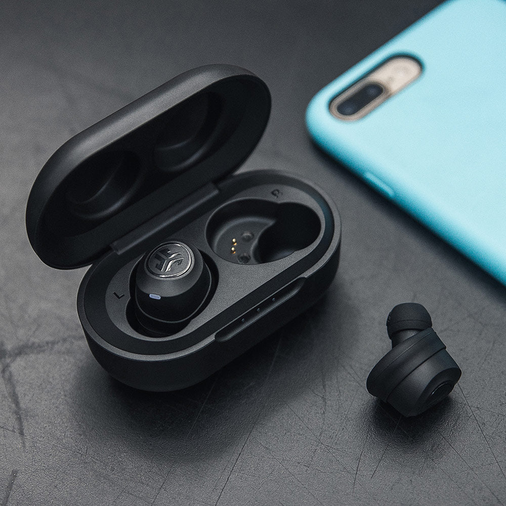 JLab JBuds Air ANC True Wireless Earbuds, Black, Smart ANC, Movie Mode, Dual Connect, Long Battery Life