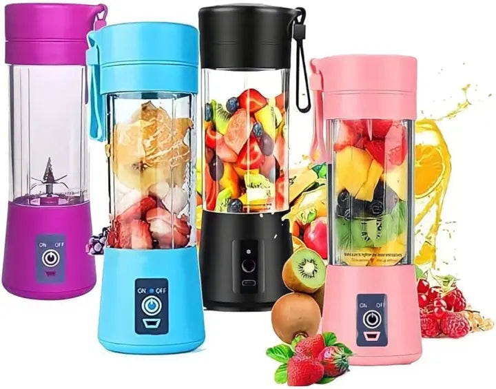 Portable Juicer Blender, Household Fruit Mixer,USB Rechargeable Personal-size Blender Used at Home And Outdoor,400ml Fruit Mixing Machine, USB Juicer Cup